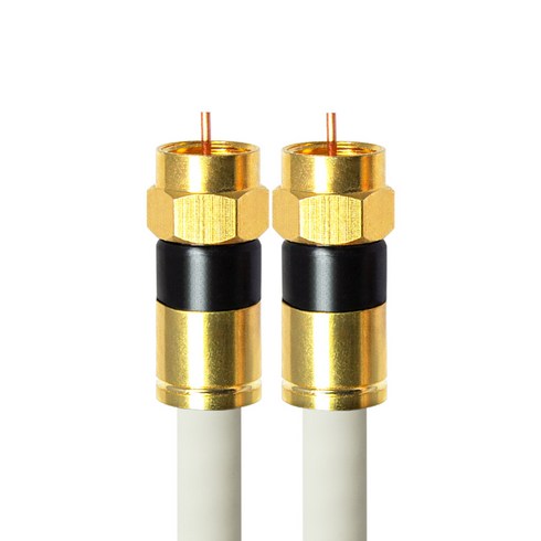 마하링크 국산 골드 프리미엄 RF 안테나 5C 화이트 동축 수제작 케이블 10M, CP-1295