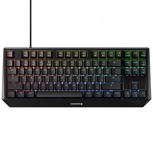 CHERRY MX BOARD 1.0 TKL RGB 텐키리스 기계식 키보드 적축, G80-3814, 블랙