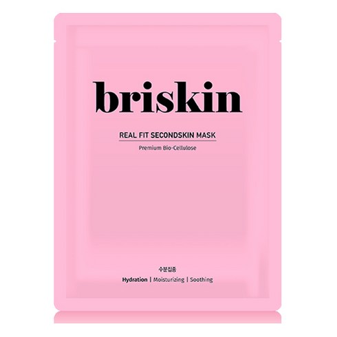 브리스킨 리얼 핏 세컨드스킨 마스크팩 수분집중, 1개입, 1개