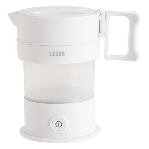 2023년 가성비 최고 휴대용전기포트 - 르젠 휴대용 폴딩 전기포트, LZK-P600(화이트)
