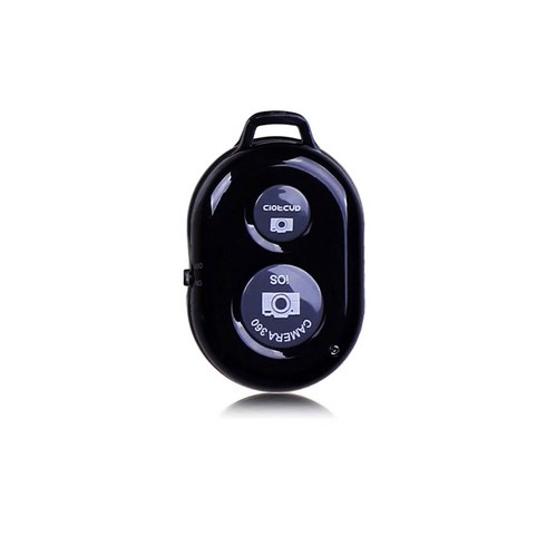 블루투스리모컨 - 쵸미앤세븐 스마트폰 블루투스 리모컨 AB 셔터3, 블랙, 1개