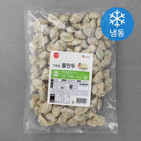 물만두 - 이츠웰 가득찬 물만두 (냉동), 1.5kg, 1개