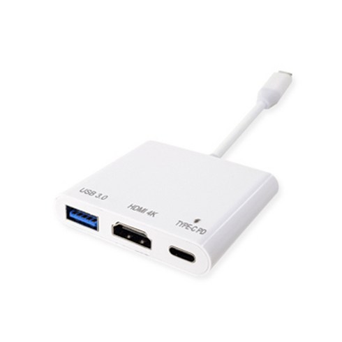 ctohdmi - 뉴비아 C타입 USB 3.0 멀티 포트 허브 c-hcu, 화이트