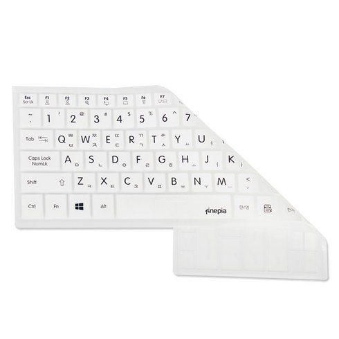 파인피아 노트북 플러스 2 NT550XDA-KH39G용 문자 키스킨, WHITE, 1개