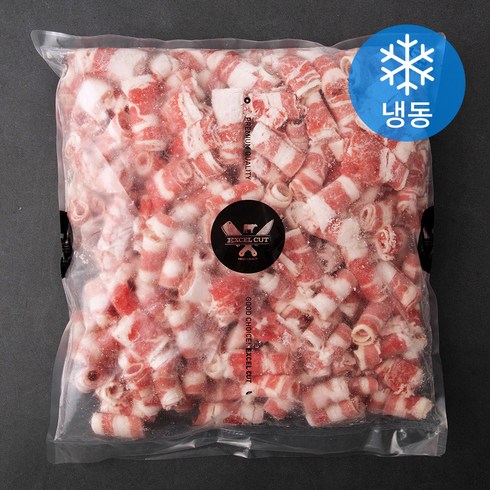 우삼겹 - 엑셀컷 우삼겹 돌돌이 2mm (냉동), 3kg, 1개