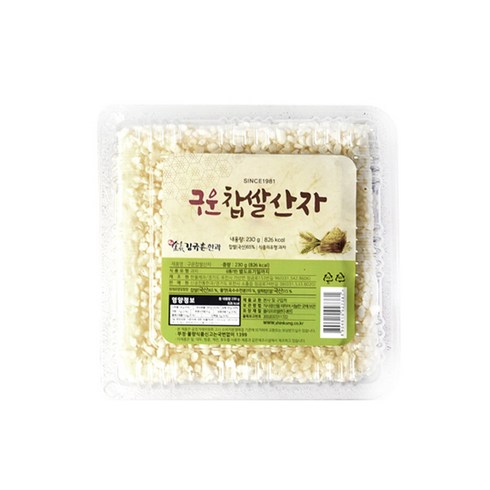 명인 김규흔한과 구운찹쌀산자 3p, 230g, 1개