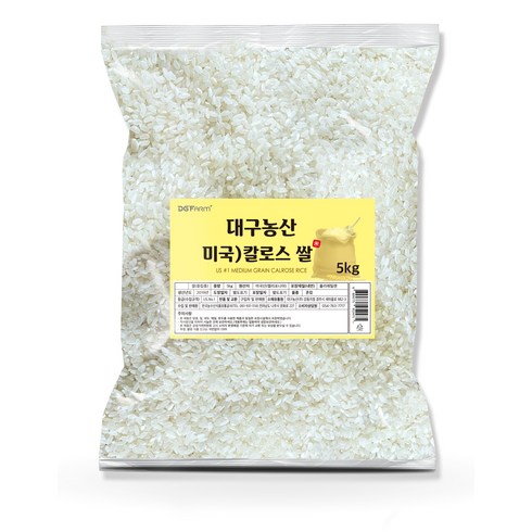 대구농산 칼로스 쌀, 5kg, 1개