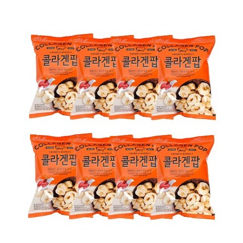 콜라겐팝 매콤한맛 과자, 30g, 8개