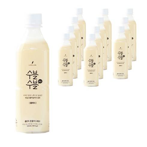 수블수블 0.5 클래식 비알콜 막걸리 맛 음료, 500ml, 12개