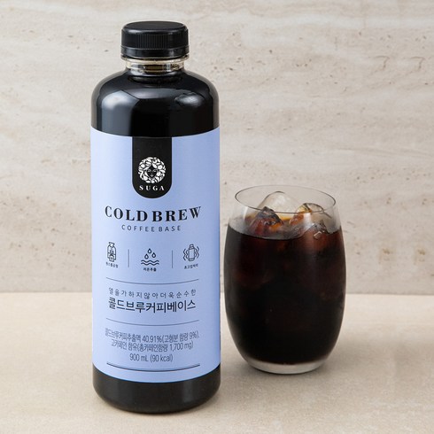 더치커피 - 수가 콜드브루 커피베이스, 900ml, 1개
