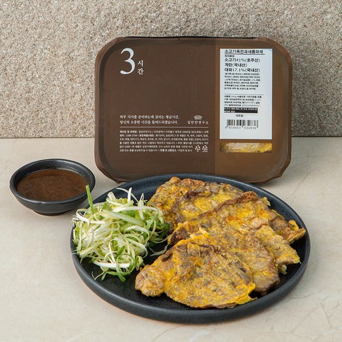 집반찬연구소 소고기 육전과 새콤파채, 240g, 1개