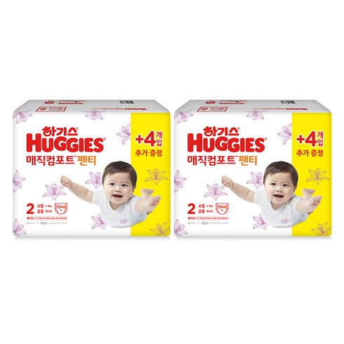 2021 신형 하기스 매직팬티 컴포트 팬티형 기저귀, 2단계, 148매