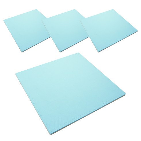 베베앙 팡키즈 퍼즐매트, 파스텔 블루, 4개