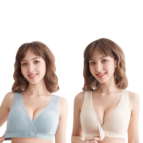 노와이어수유브라 - 팡팡샵 W 랩단추수유브라 2종 세트