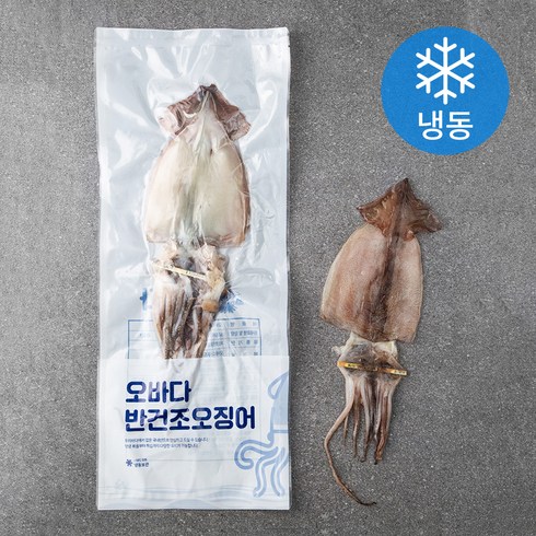 오바다 반건조오징어 20미  - 오바다 국내산 반건조오징어 5미 (냉동), 300g, 1개