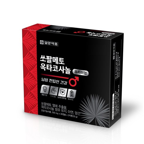 일양약품 쏘팔메토 옥타코사놀 프리미엄 영양제 16.5g, 60정, 1개