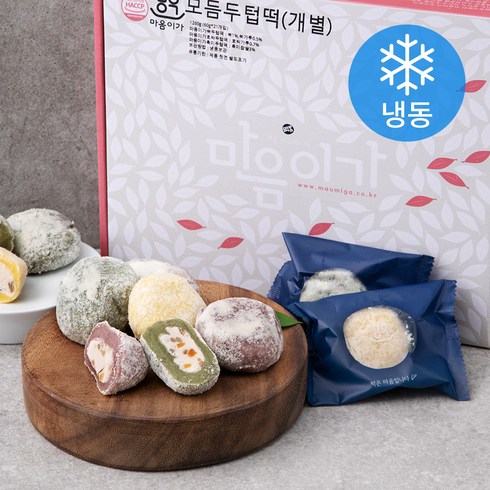 착한마을마음이가 개별 모듬두텁떡 60g x 21입 (냉동), 1260g, 1세트