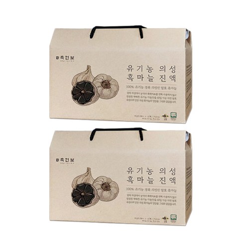 흑마늘즙 - 흑건보 유기농 흑마늘진액 30p, 80ml, 60개