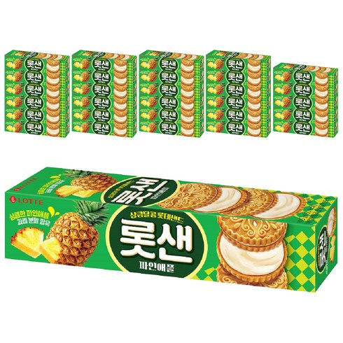 롯데제과 롯샌 파인애플, 105g, 30개