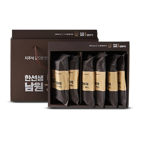 채곡당 한선생 남원 통 김부각 세트, 40g, 6개