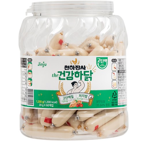 천하장사 the 건강하닭 소시지 60p, 1개, 1200g