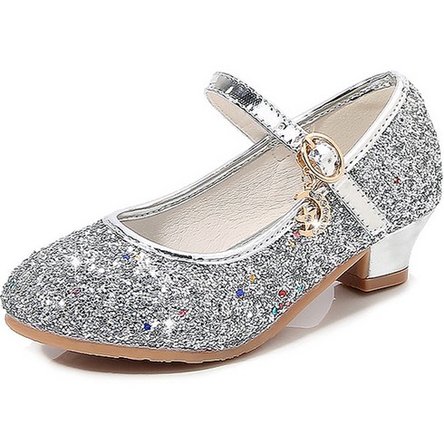 루루슈 여아용 뉴 돌가루 굽 구두