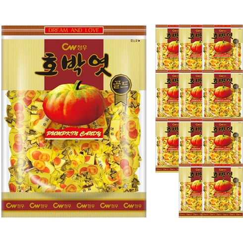 청우식품 호박엿 골드, 350g, 12개