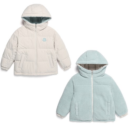 2023년 가성비 최고 블랙야크플리스 - 블랙야크키즈 아동용 BKS 더블 리버시블 플리스 M 다운자켓