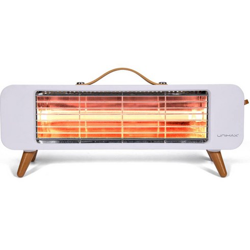 2023년 가성비 최고 소형난로 - 유니맥스 뉴트로 탁상용 미니 전기히터, UMH-1055W, 화이트