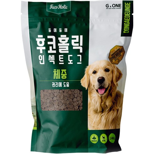 후코홀릭 인섹트 도그 프리미엄 체중, 2.4kg, 곤충, 1개