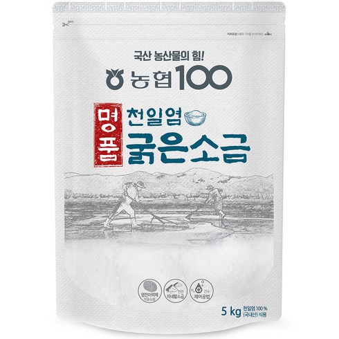 명품천일염 굵은소금, 1개, 5kg