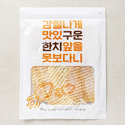 자연산 손질 한치 100미 - 구운한치, 100g, 1개