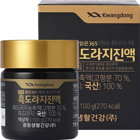 도라지청 - 광동맑은365 흑도라지진액, 100g, 1개입, 1개