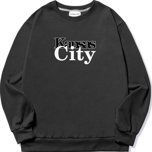 포밸런 빅사이즈 Kansas City 스탠다드핏 맨투맨 티셔츠
