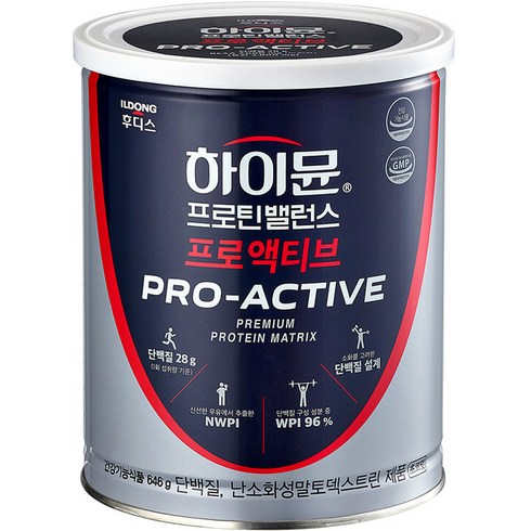 일동후디스 하이뮨 프로틴 밸런스 프로 액티브 캔, 646g, 1개