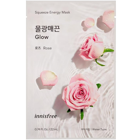 이니스프리 스퀴즈 에너지 마스크 로즈 22ml, 1개입, 1개