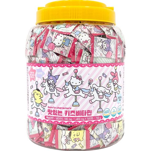 아텍스 산리오 캐릭터즈 맛있는 키즈 비타민 500정, 700g, 1개