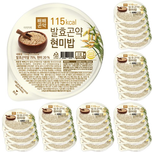 빼빼곤약 발효곤약현미밥, 150g, 30개