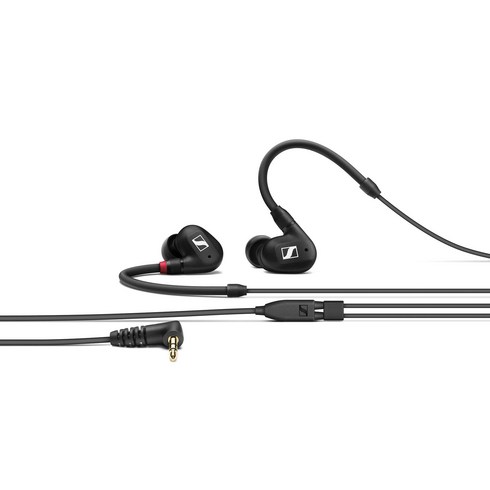 젠하이저 유선 이어폰 + 이어폰팁 + 소프트 파우치 세트, IE 100 PRO WIRED, BLACK