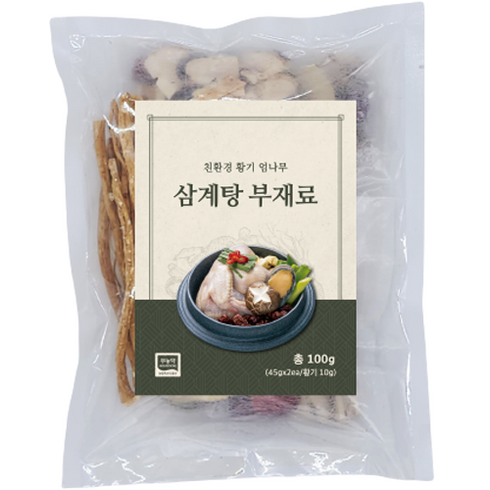 친환경 황기 엄나무 삼계탕 부재료, 100g, 1개