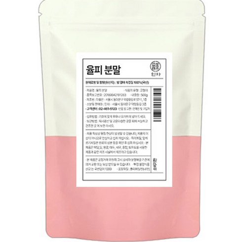 율피가루 - 인차 율피 분말, 500g, 1개