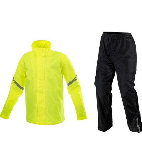 KOMINE STD RAINWEAR 상하의 세트 RK-5433, NEON