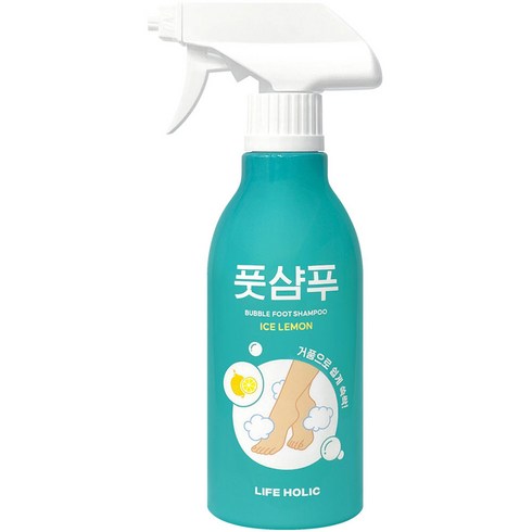 라이프홀릭 버블 풋샴푸 아이스레몬 400ml, 1개입, 1개