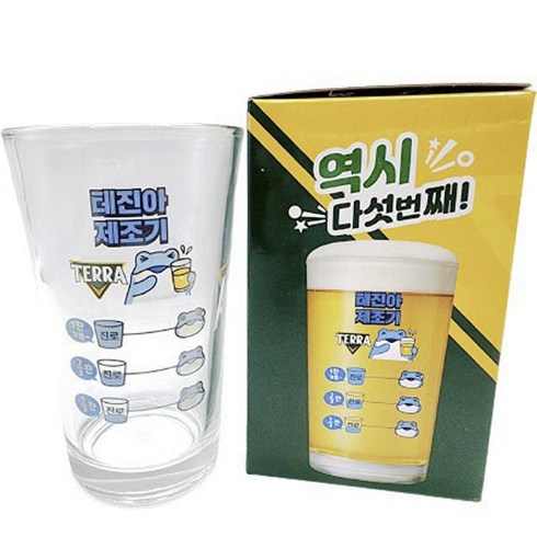 소맥잔 - 테진아 제조기 테라 진로 홈쏘맥 미니잔, 1개