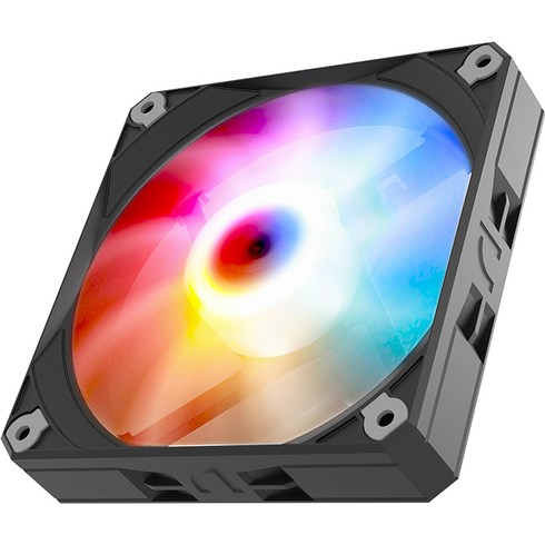2023년 가성비 최고 120mm쿨링팬 - 앱코 엣지 120 FRGB 스마트쿨링 쿨러, 블랙
