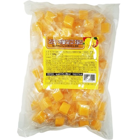 리치 애플망고 젤리 90여개입, 500g, 1개