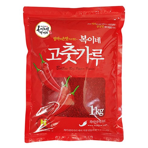 고추가루1kg - 복이네먹거리 고춧가루 일반보통맛 찜 무침용, 1개, 1kg