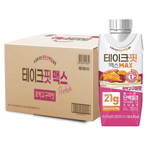 남양유업 테이크핏 맥스 호박고구마맛, 250ml, 24개