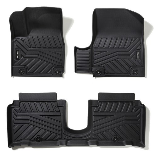 메이튼 튜닝 카매트 TPE 1열 + 2열 세트, 아이오닉 5, 블랙