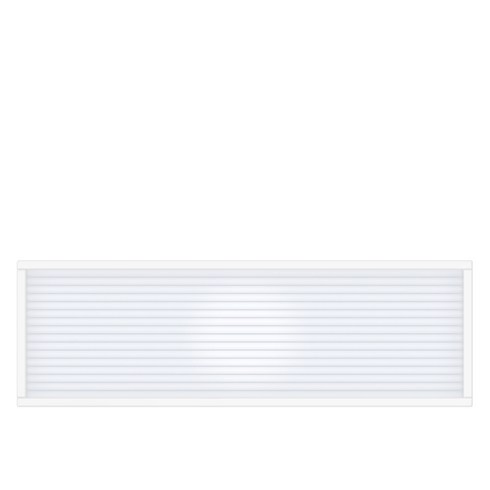 타공판닷컴 클리어 아일랜드 폴리카보네이트 파티션 가로 1000 x 120 x 300 mm, 화이트(프레임), 오팔화이트(패널)